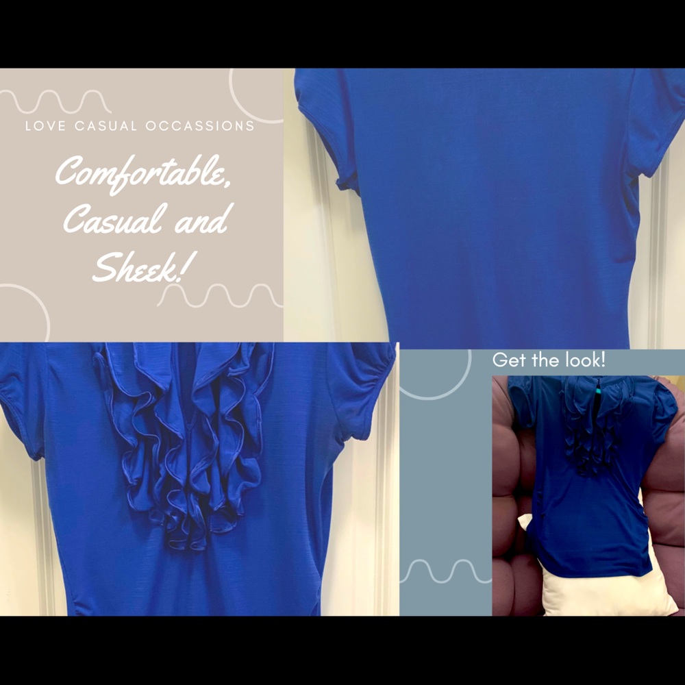 Royal Blue Blouse!
